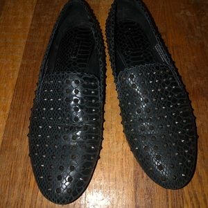 Matiko Snake Studded Loafers
